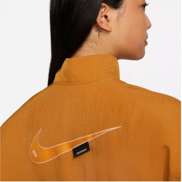 NIKE Desert Ochre Sportswear Swoosh Woven Dress NWT - Picture 4 of 16